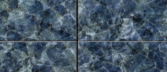Porcelain Tile. Porcelain tile in the sunken lap pools of both houses.